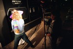 Dave Markey shooting Rainbow Tramaine's 