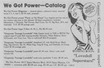 We Got Power ad from Maximum Rock 'n' Roll 1984